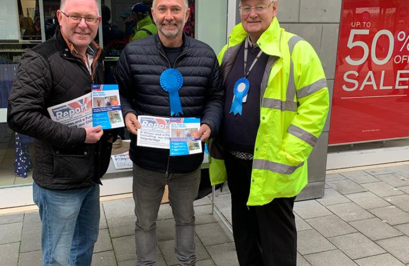 Campaigning in Newton Abbot 