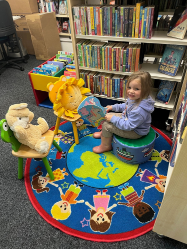 Robyn in New Ashburton Library